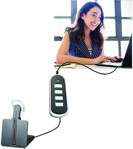 Adapter RJ9 Headset Desk Phone Connect To Coputer PC Laptop Mac Tablet Window Sofphones Devices Compatible With Plantronic Jabra Sennheiser Wireless DECT Headset With Inline Volume/Mute Control Button - Image 9
