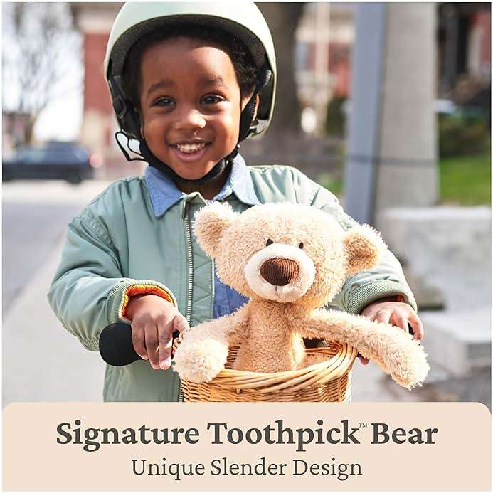 GUND Toothpick Cable, Teddy Bear Stuffed Animal for Ages 1 and Up, Cream/Offwhite, 15” - Image 2