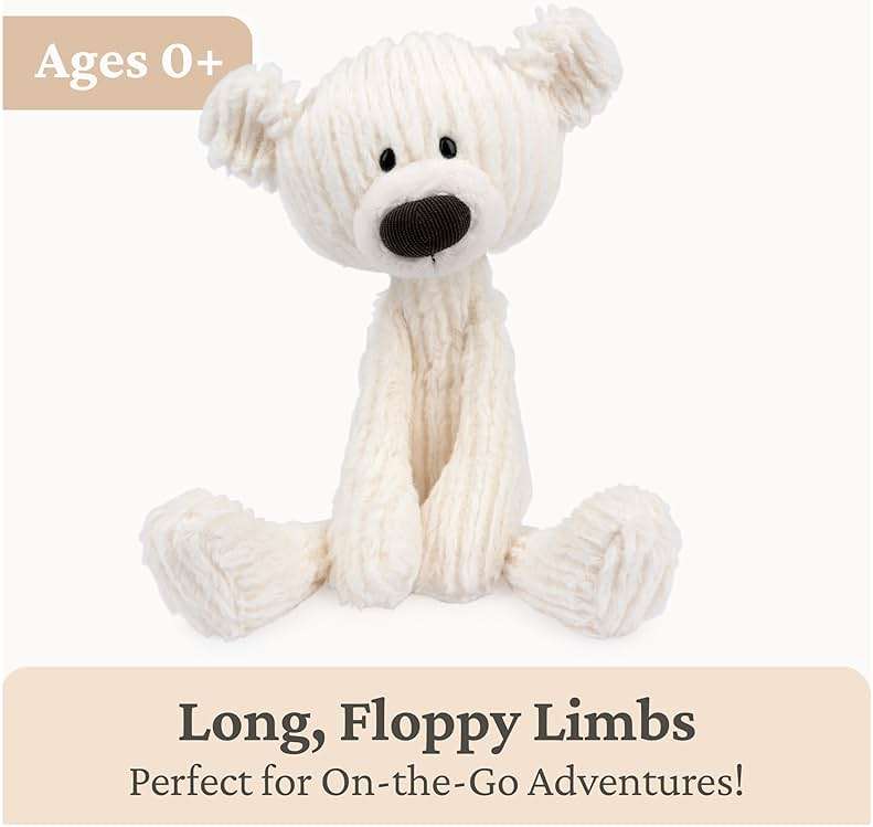 GUND Toothpick Cable, Teddy Bear Stuffed Animal for Ages 1 and Up, Cream/Offwhite, 15” - Image 4
