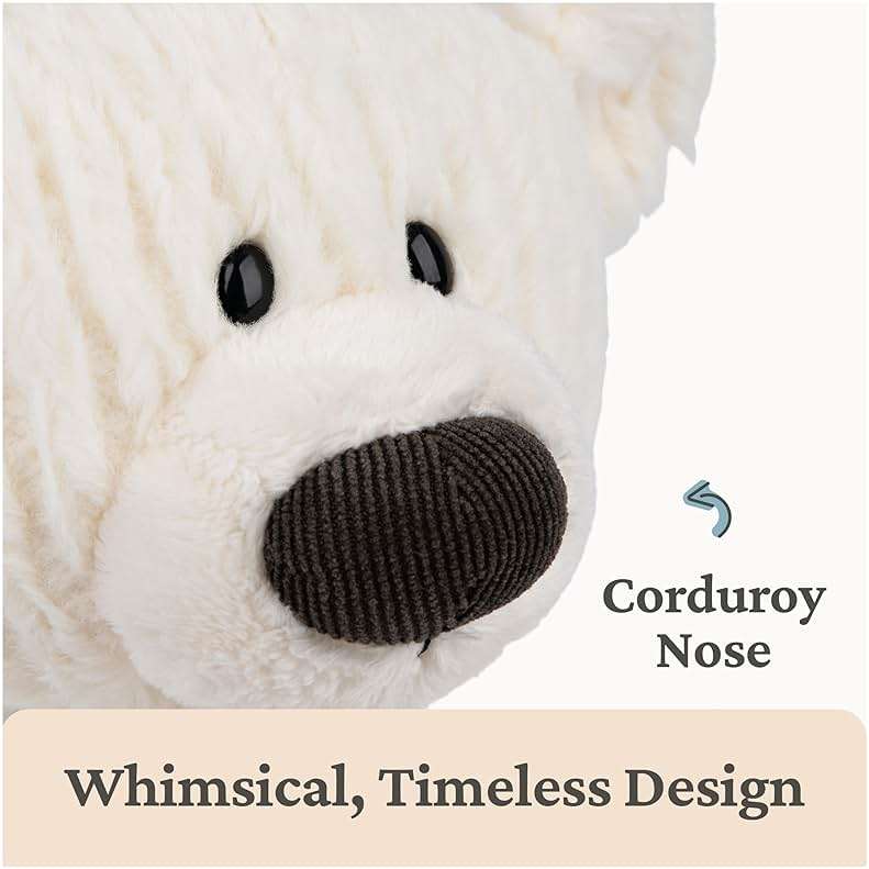 GUND Toothpick Cable, Teddy Bear Stuffed Animal for Ages 1 and Up, Cream/Offwhite, 15” - Image 6