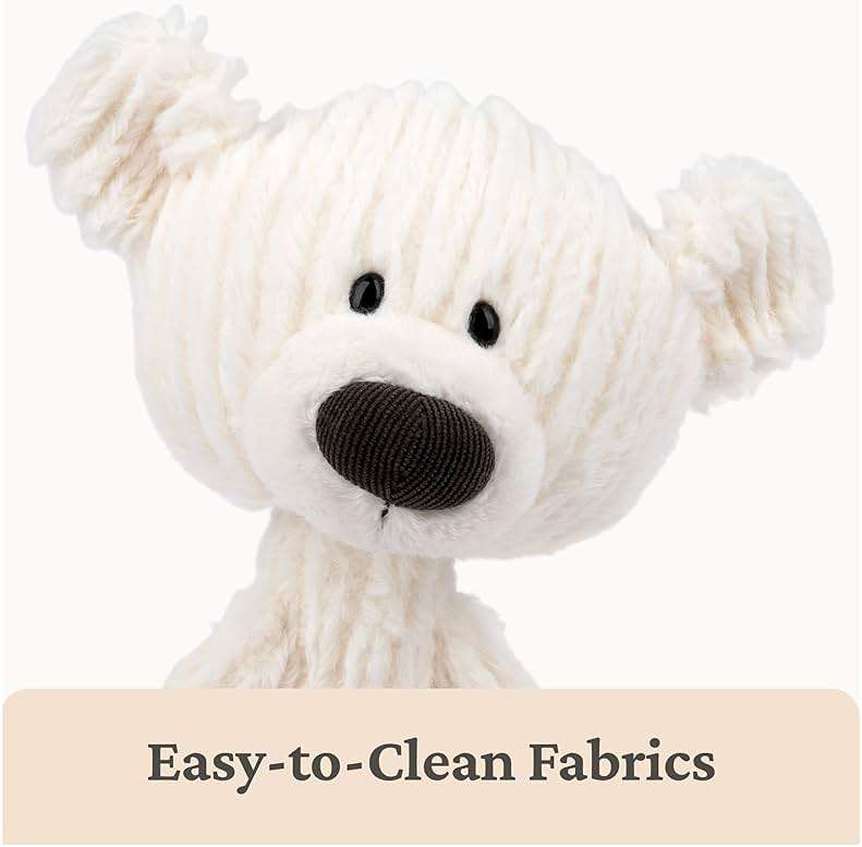 GUND Toothpick Cable, Teddy Bear Stuffed Animal for Ages 1 and Up, Cream/Offwhite, 15” - Image 7