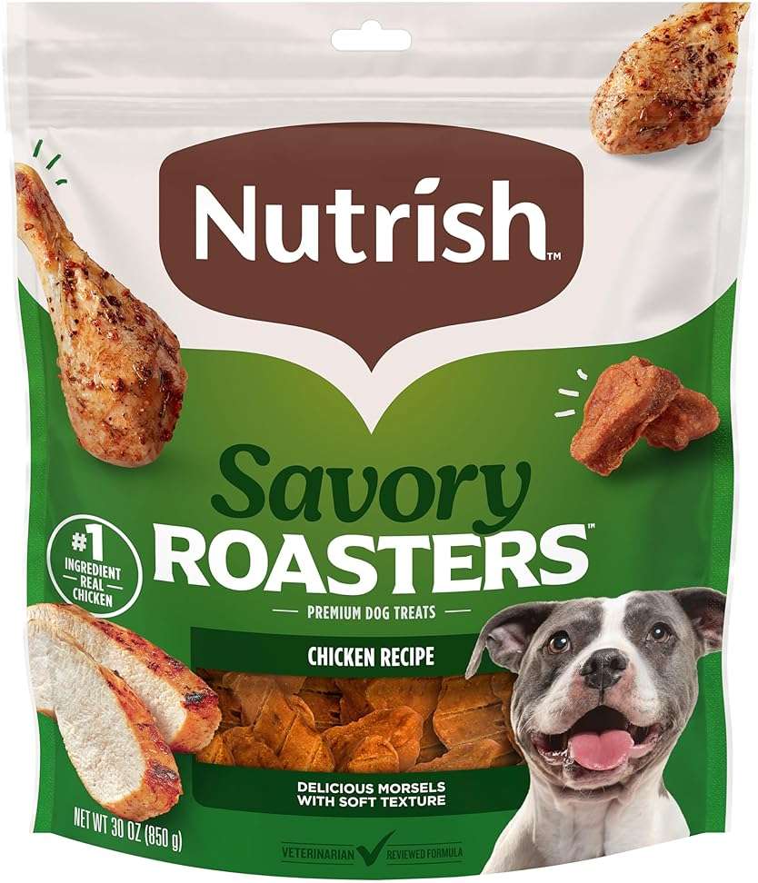 Nutrish Savory Roasters Chicken Recipe Premium Dog Treats, 30 oz. Pouch (Rachael Ray) - Image 1