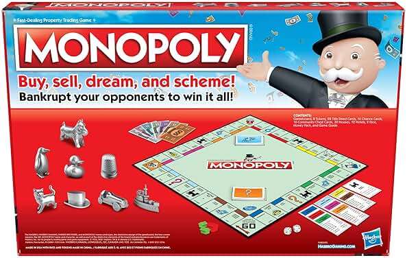 Monopoly Game, Family Board Games for 2 to 6 Players & Kids Ages 8 and Up, Includes 8 Tokens (Token Vote Edition) - Image 3