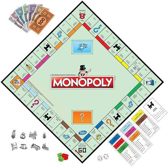 Monopoly Game, Family Board Games for 2 to 6 Players & Kids Ages 8 and Up, Includes 8 Tokens (Token Vote Edition) - Image 4