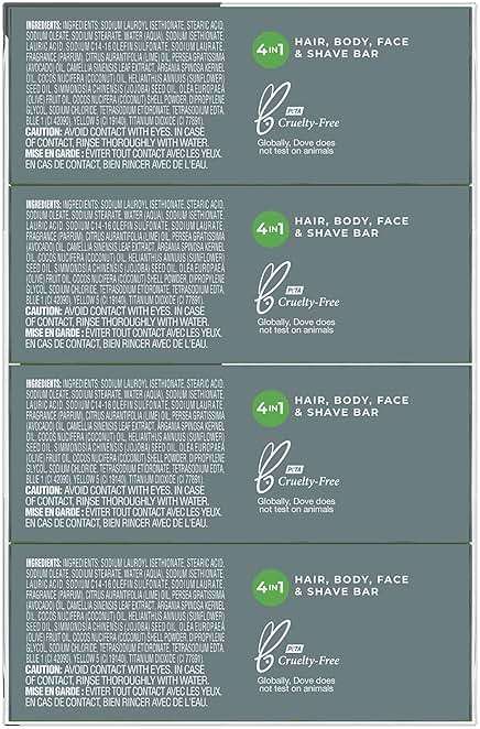 DOVE MEN + CARE Plant-Powered Natural Essential Oil Bar Soap Reinvigorating Lime + Avocado Oil to Clean and Hydrate Mens Skin 4-in-1 Bar Soap for Men's Body, Hair, Face and Shave. 5 oz, 4 Count - Image 2