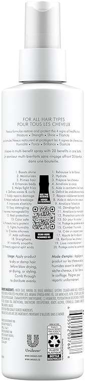 Nexxus Humectress Hair Conditioner 20-in-1 Perfector Leave In Spray for Dry Hair Powered by Polysoft Hydrator Technology with Tri-lipids 9 oz - Image 2