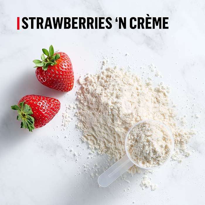 Muscle Milk Genuine Protein Powder, Strawberries ‘N Crème, 1.93 Pounds, 13 Servings, 32g Protein, 3g Sugar, Calcium, Vitamins A, C & D, NSF Certified for Sport, Energizing Snack, Packaging May Vary - Image 3