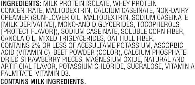 Muscle Milk Genuine Protein Powder, Strawberries ‘N Crème, 1.93 Pounds, 13 Servings, 32g Protein, 3g Sugar, Calcium, Vitamins A, C & D, NSF Certified for Sport, Energizing Snack, Packaging May Vary - Image 9