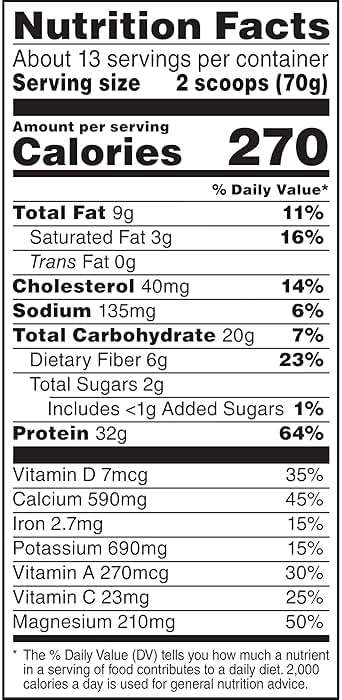 Muscle Milk Genuine Protein Powder, Chocolate, 1.93 Pounds, 13 Servings, 32g Protein, 2g Sugar, Calcium, Vitamins A, C & D, NSF Certified for Sport, Energizing Snack, Packaging May Vary - Image 2