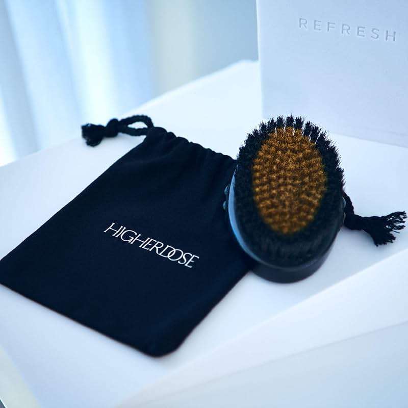 HigherDOSE Copper Dry Brushing Body Brush - Daily Ion-Charged Dry Brush to Boost Lymphatic Drainage - Cellulite Massage Tool & Exfoliating Body Scrubber to Boost Circulation for Glowing Skin (1 Count) - Image 7