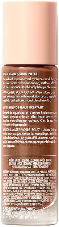 e.l.f. Halo Glow Liquid Filter, Complexion Booster For A Glowing, Soft-Focus Look, Infused With Hyaluronic Acid, Vegan & Cruelty-Free, 8 Rich - Image 7
