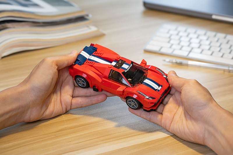 Block Builder Ferrari F8 Racing Car Building Block Set (306 Pieces). Racing Car Building Blocks for Kids and Adults - Image 9