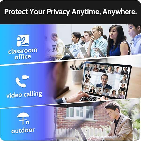 Peslv Magnetic Privacy Screen for Macbook Air 13.6/13 Inch (2022-2026, M2, M3, M4, M5), Removable Matte Anti Glare Blue Light Protector Private Security Filter for 13.6inch Mac Laptop Computer - Image 7