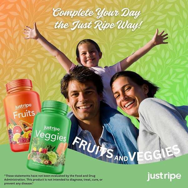 Fruits and Veggies Supplement - 90 Fruit and 90 Vegetable Capsules - 100% Whole Natural Superfood - Filled with Super Greens Vitamins and Minerals - Supports Balance Energy Levels (1 Pack) - Image 4