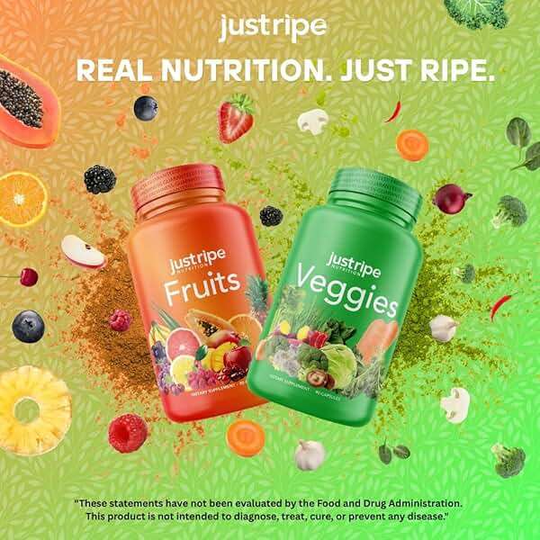 Fruits and Veggies Supplement - 90 Fruit and 90 Vegetable Capsules - 100% Whole Natural Superfood - Filled with Super Greens Vitamins and Minerals - Supports Balance Energy Levels (1 Pack) - Image 6