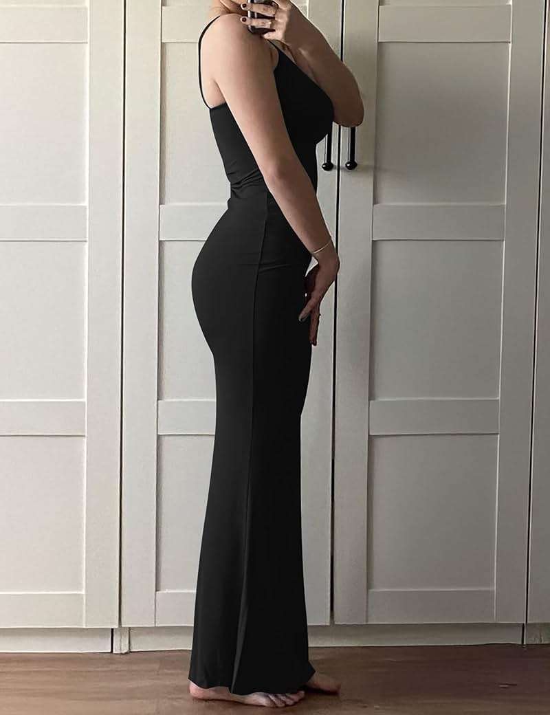 VIUTIL Women's Maxi Bodycon Dress Sexy Spaghetti Strap Sleeveless Tight Slip Long Dresses 2023 - Image 5