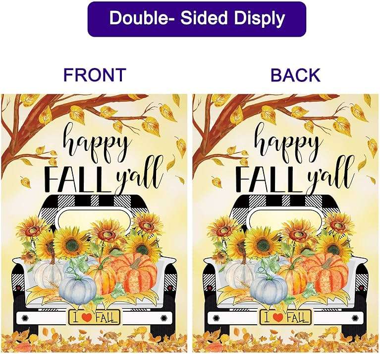 Pating Seasonal Garden Flags Set of 12 Double Sided 12 x 18 Inch, Small Yard Flags for Outside, Christmas Halloween Easter Valentine's Day Outdoor Decor, Holiday Garden Decorations for All Seasons - Image 4