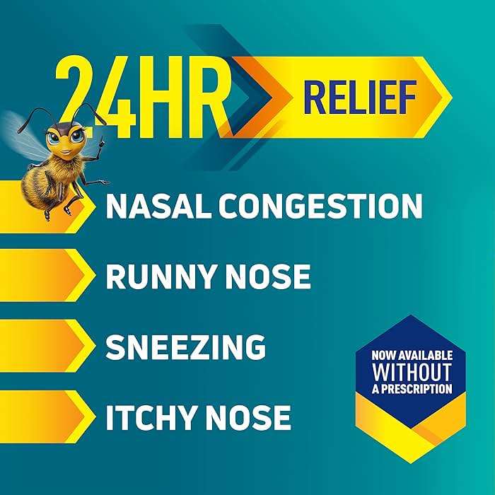 Nasonex 24HR Allergy Nasal Spray, Non-Drowsy, Scent-Free Mist, Allergy Symptoms + Nasal Congestion, Full Prescription Strength, 120 Sprays - Image 5