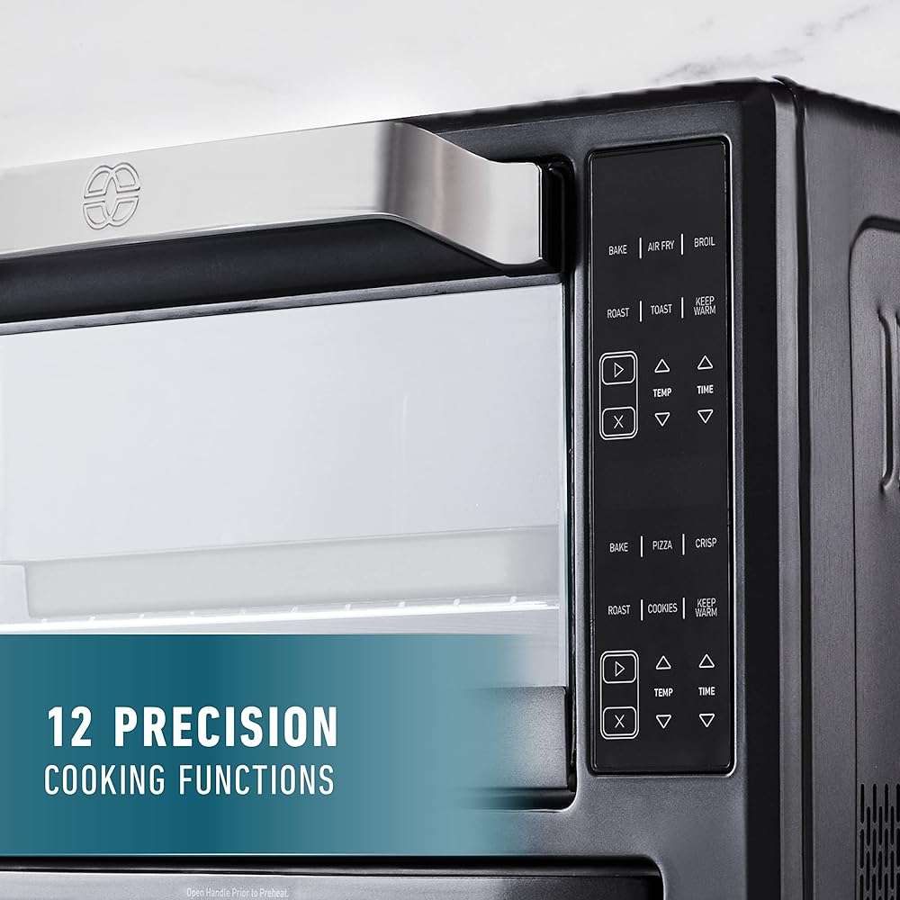 Calphalon Performance 12-in-1 Air Fry Toaster Oven with Dual Zone 12" Pizza Drawer Oven combo,Digital Precision Controls, Dark Stainless - Image 4