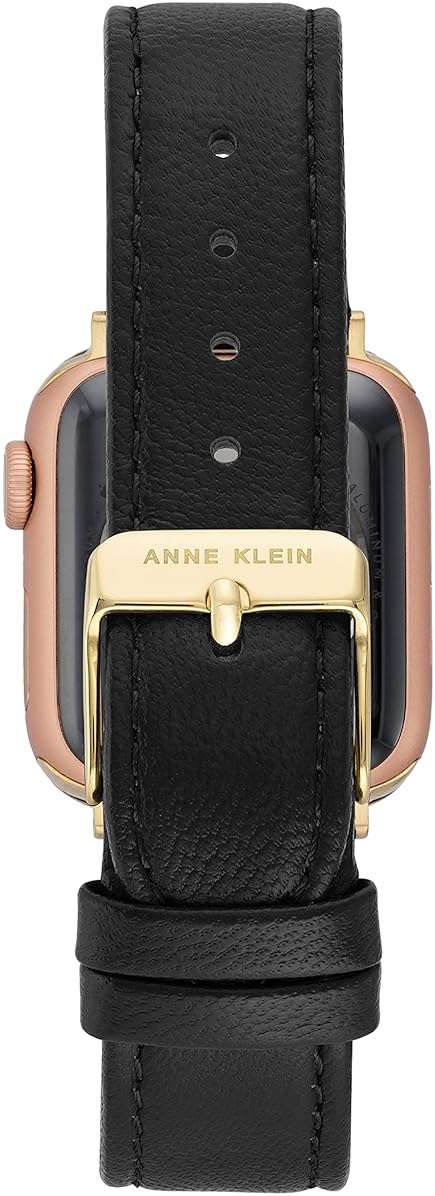 Anne Klein Leather Fashion Band for Apple Watch Secure, Adjustable, Apple Watch Band Replacement, Fits Most Wrists - Image 2