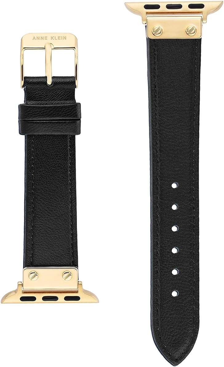Anne Klein Leather Fashion Band for Apple Watch Secure, Adjustable, Apple Watch Band Replacement, Fits Most Wrists - Image 3
