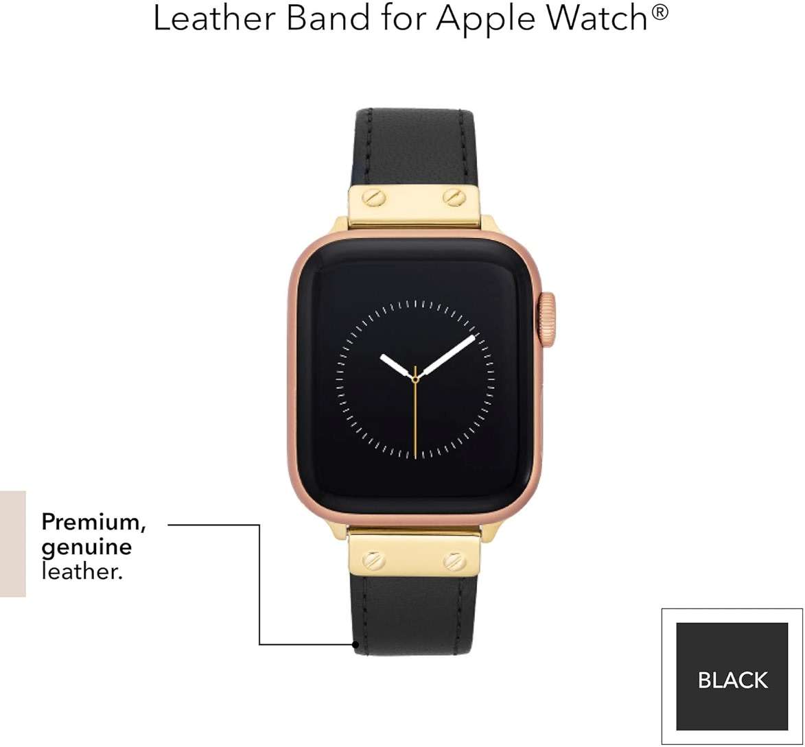 Anne Klein Leather Fashion Band for Apple Watch Secure, Adjustable, Apple Watch Band Replacement, Fits Most Wrists - Image 4