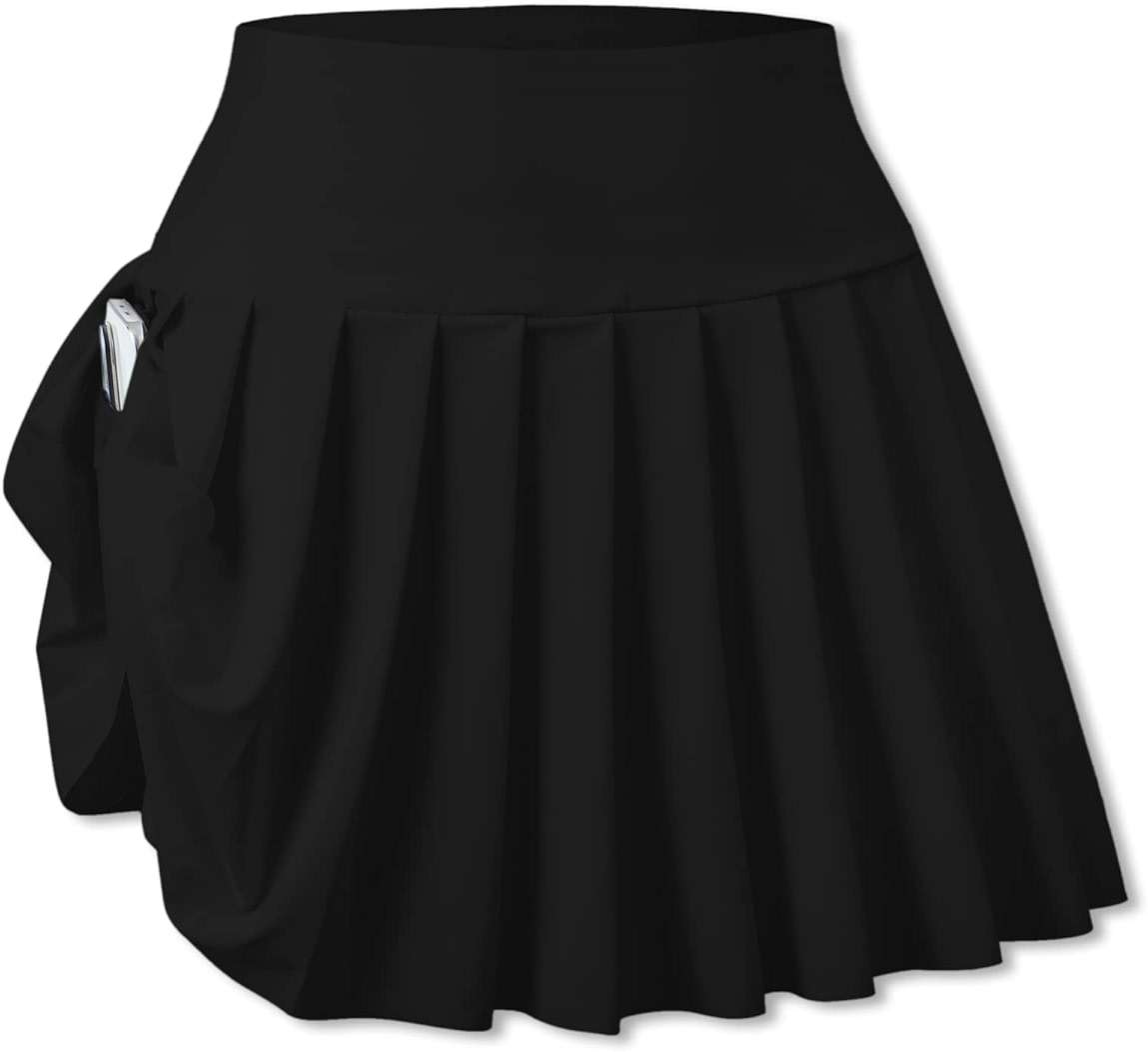 SANGTREE Women Tennis Skirt Pleated Athletic Skorts with Pockets Girls High Waisted Workout Pickleball Shorts - Image 4