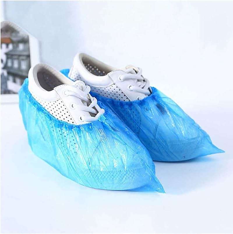 Shoe Covers Disposable 1000 PCS (500 Pairs) Reusable Boot Covers Waterproof, Durable for Real Estate, Travel, Construction, Workplace, Medical, Rain, Floor, One Size Fits Most, Hygienic Carpet Blue - Image 5