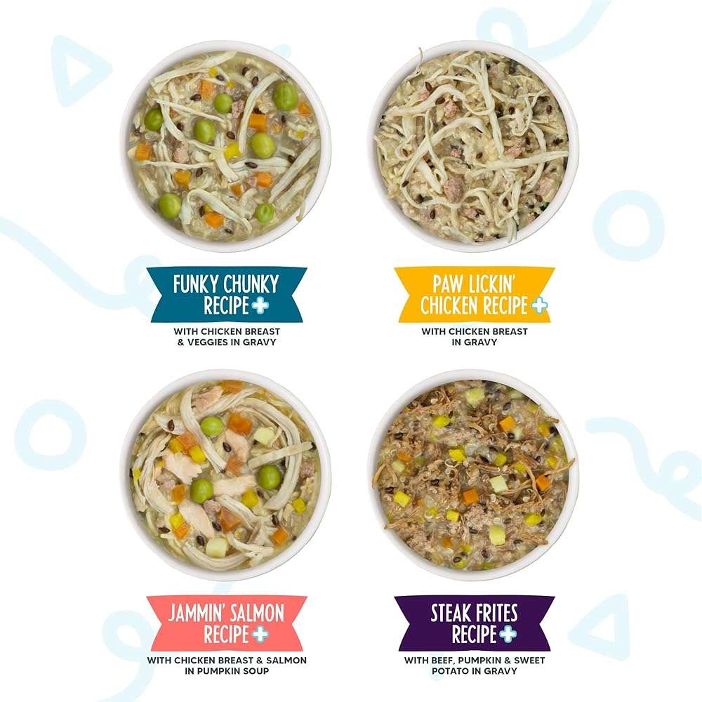 Weruva Meals 'n More Natural Wet Dog Food, Woof Woof Floof! Skin & Coat Health Variety Pack, 3.5oz Cup (Pack of 10) - Image 5