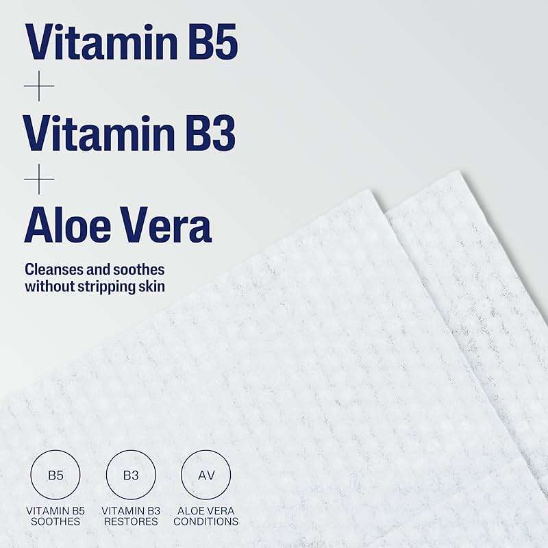 Cetaphil Face and Body Wipes, Gentle Skin Cleansing Cloths, 50 Count, Twin Pack, for Dry, Sensitive Skin, Flip Top Closure, Great for the Gym, Travel, in the Car, Hypoallergenic, Fragrance Free - Image 6