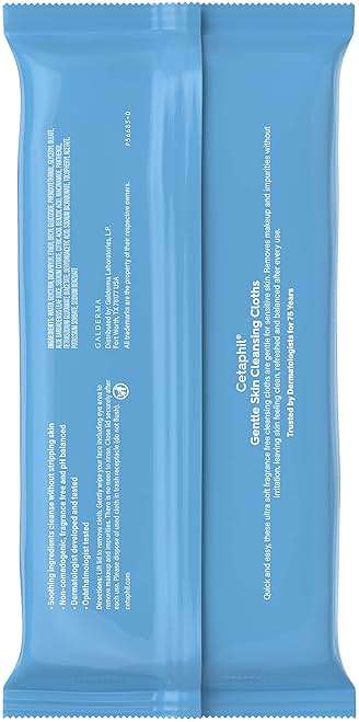 Cetaphil Face and Body Wipes, Gentle Skin Cleansing Cloths, 25 Count (Pack of 3), for Dry, Sensitive Skin, Flip Top Closure, Great for the Gym, Travel, in the Car, Hypoallergenic, Fragrance Free - Image 2