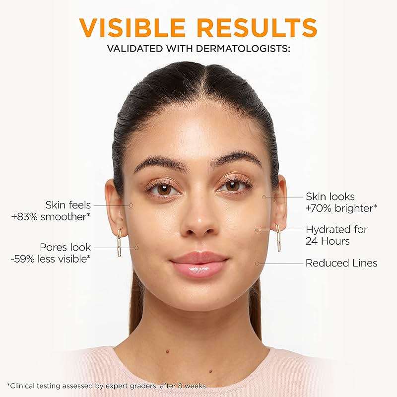 L'Oreal Paris Revitalift 12% Pure Vitamin C Serum, Brightening Serum For Face with Vitamin E, Salicylic Acid, 1 oz + Moisturizer Sample - Image 8