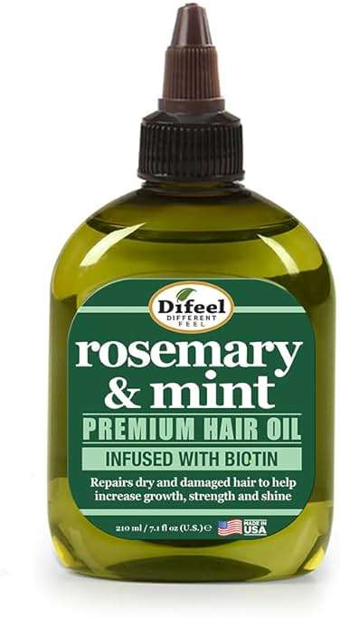 Difeel Rosemary and Mint Premium Hair Oil with Biotin 7.1 oz. - Natural Rosemary Oil for Hair Growth & Biotin - Image 1