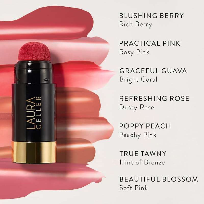 LAURA GELLER NEW YORK Serum Blush Tint, Lightweight Liquid Blush for Cheeks, Weightless Watercolor Sheer Finish, Practical Pink - Image 7