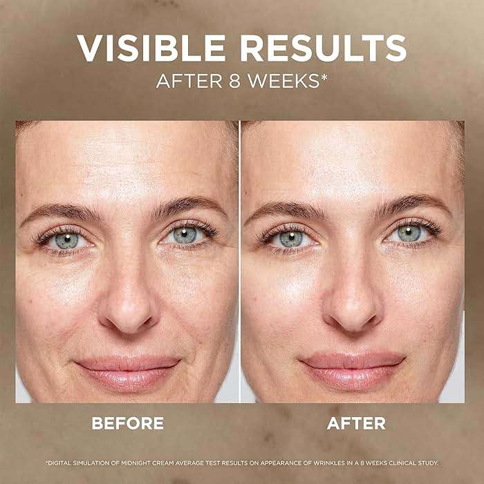 L'Oreal Paris Age Perfect Anti-Aging Midnight Cream, Face Moisturizer with Shea Butter to Reduce Wrinkles and Firm Skin, 1.7oz + Serum Sample - Image 8