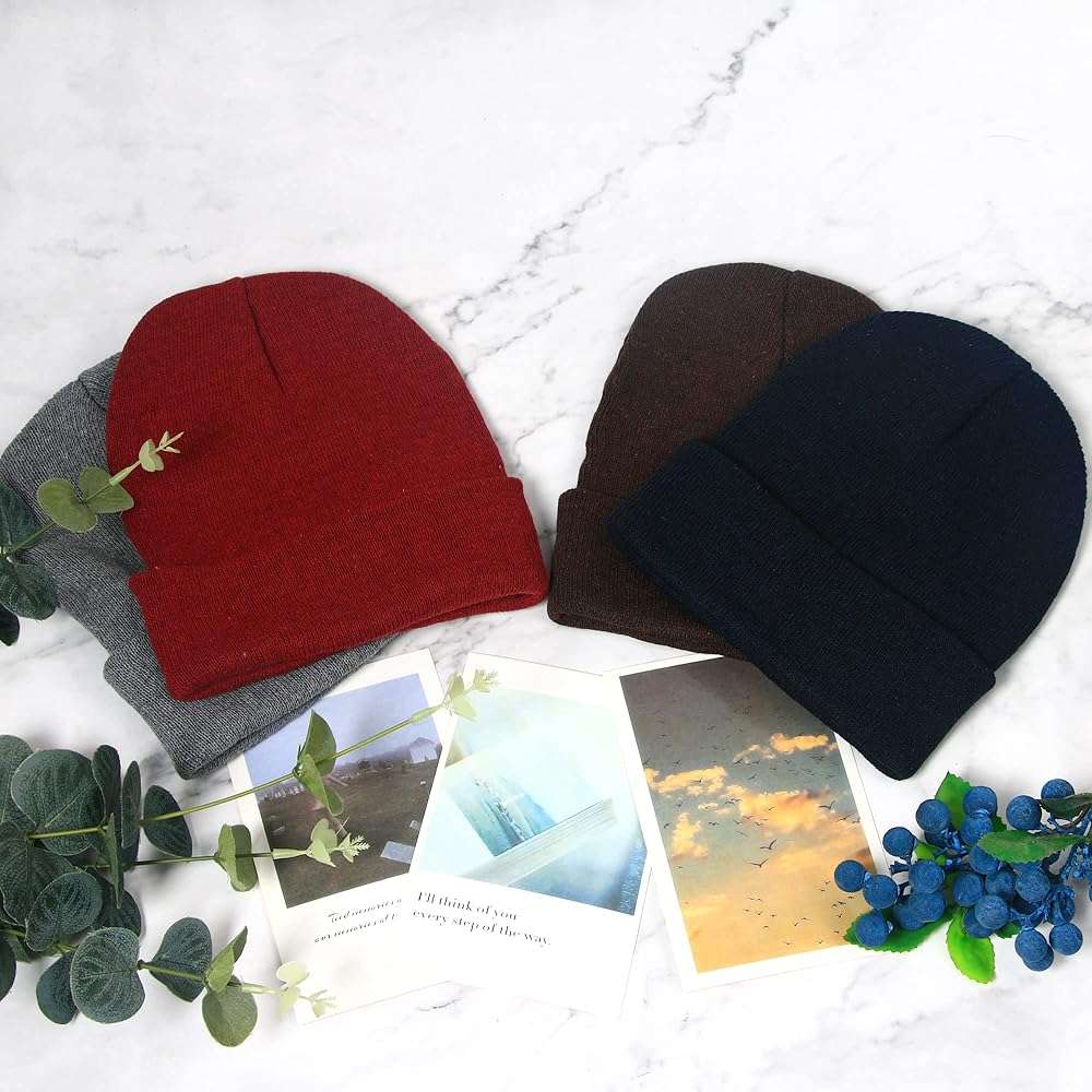LYDTICK 25 Pack Winter Beanie Hats Bulk for Men Women, Wholesale Knit Beanies Cold Weather Skull Caps - Image 3