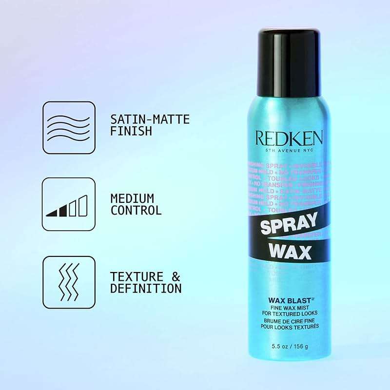 Redken Spray Wax Invisible Texture Mist For All Hair Types - High Impact Finishing Spray Wax, Adds Volumizing Body & Dimension With A Satin-Matte Finish - Image 2