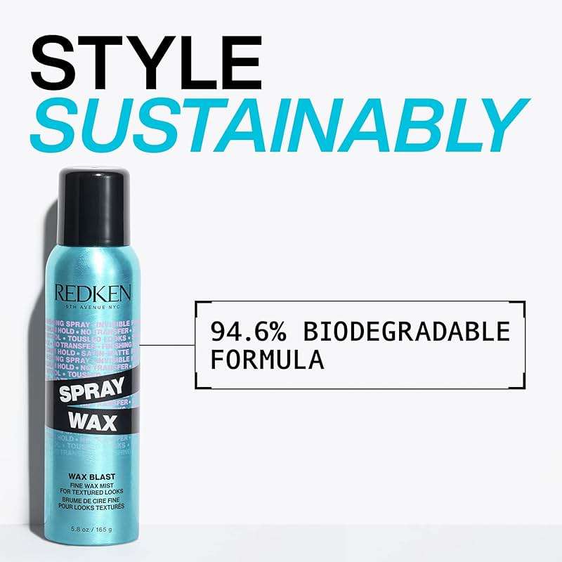 Redken Spray Wax Invisible Texture Mist For All Hair Types - High Impact Finishing Spray Wax, Adds Volumizing Body & Dimension With A Satin-Matte Finish - Image 7