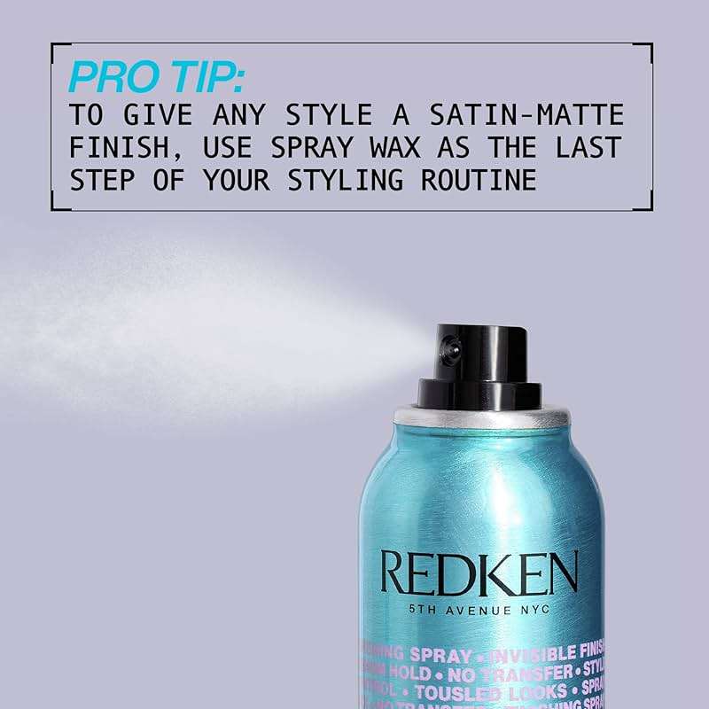 Redken Spray Wax Invisible Texture Mist For All Hair Types - High Impact Finishing Spray Wax, Adds Volumizing Body & Dimension With A Satin-Matte Finish - Image 8