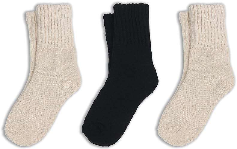 BomKinta Boot Socks for Women Winter Solid Thick Warm Socks Cozy Crew Socks Christmas Gift - Image 3