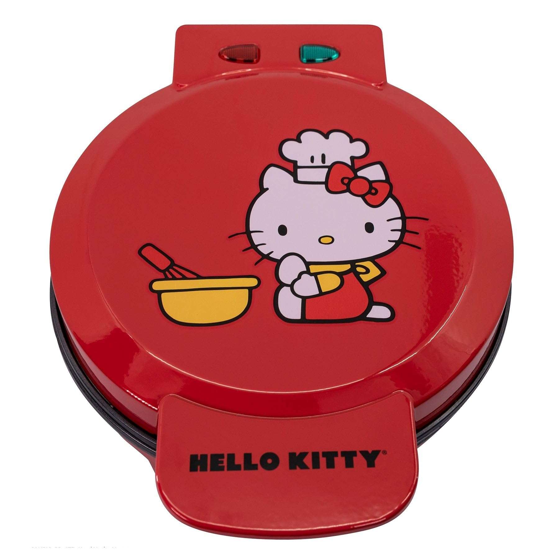 Uncanny Brands Hello Kitty Red Waffle Maker - Make Hello Kitty Waffles - Kitchen Appliance - Image 1