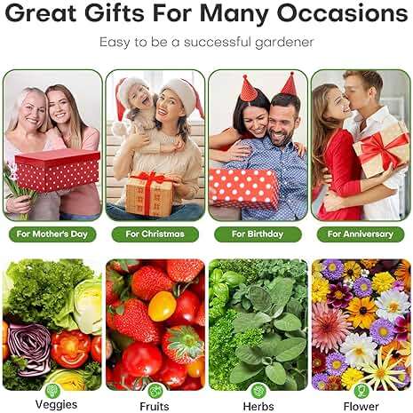 Ahopegarden Indoor Garden Hydroponics Growing System: 10 Pods Plant Germination Kit Herb Vegetable Growth Lamp Countertop with LED Grow Light - Hydrophonic Planter Grower Harvest Lettuce - Image 8