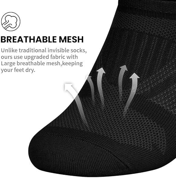 wernies No Show Socks Women - 8 Pairs Ankle Socks for Women, Low Cut Socks Short Cotton Socks, Invisible Casual Socks - Image 3