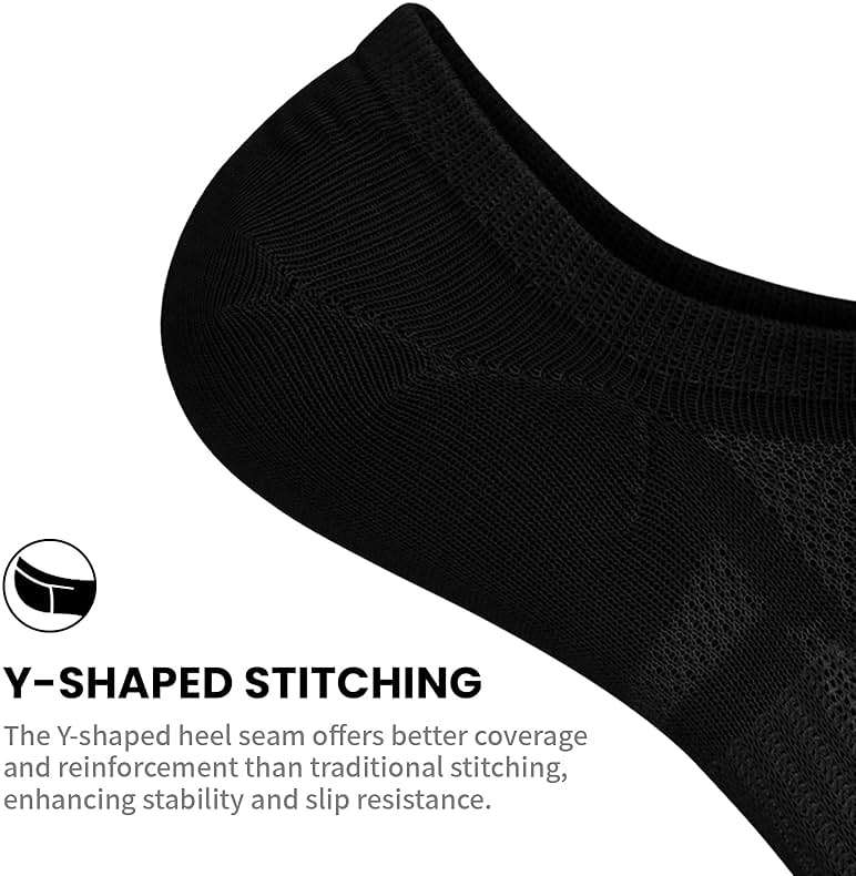 wernies No Show Socks Women - 8 Pairs Ankle Socks for Women, Low Cut Socks Short Cotton Socks, Invisible Casual Socks - Image 5