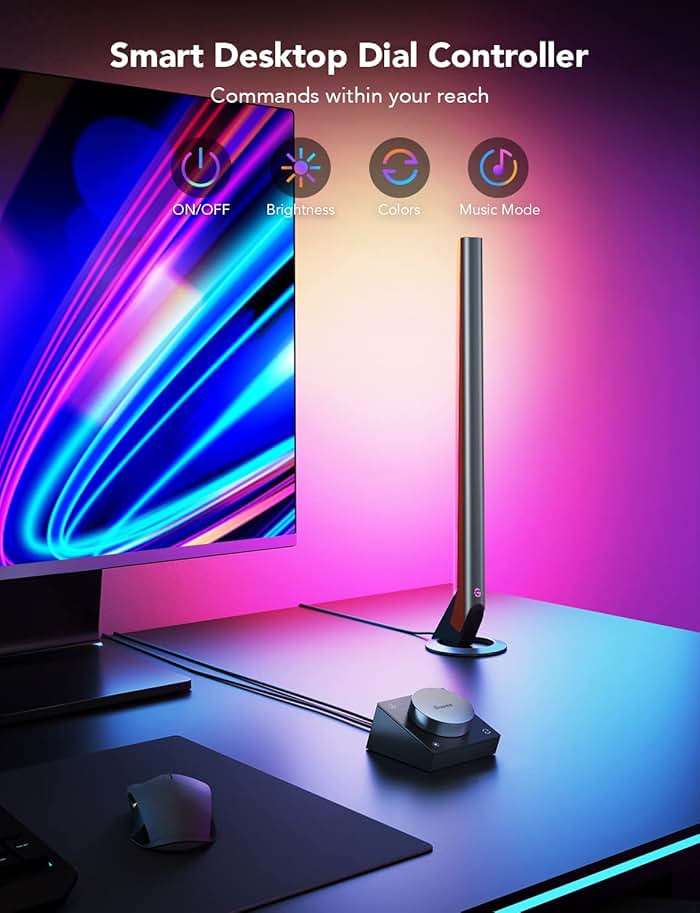 Govee RGBIC Gaming Light Bars H6047 with Smart Controller, Wi-Fi Smart LED Gaming Lights with Music Modes and 60+ Scene Modes Built, Works with Alexa & Google Assistant, Game Room Lights Decor - Image 4