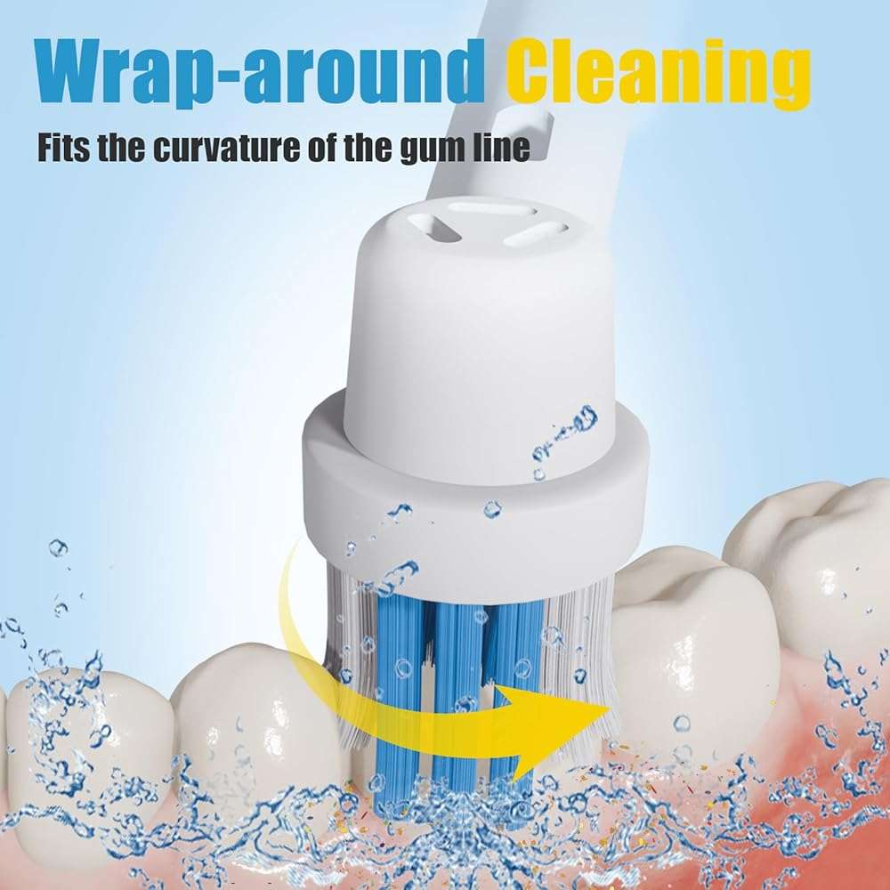 8 Pcs Replacement Toothbrush Heads Compatible with Oral B Braun, Professional Electric Toothbrush Brush Heads Refills for Oral-B Pro 500/750/1000/1500/3000/3757/5000/7000/7500/8000 - Image 5