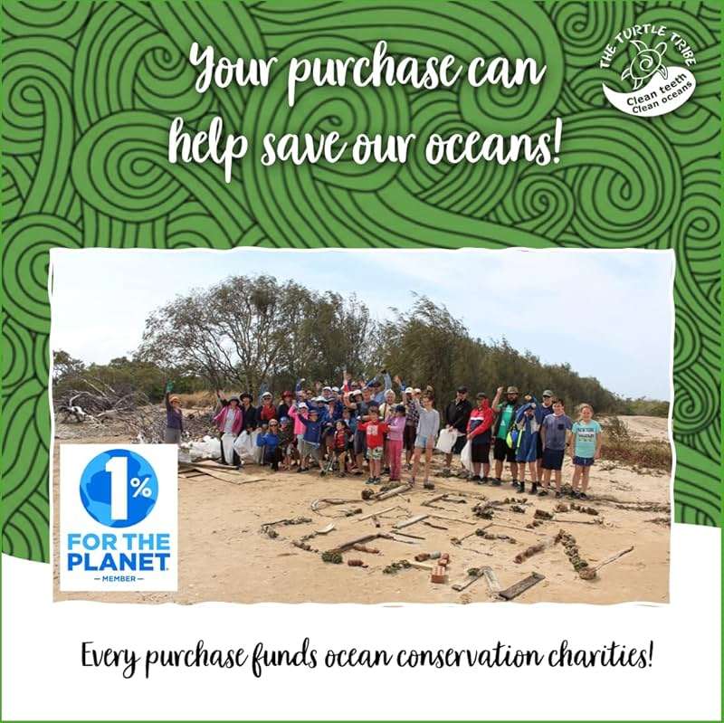 The Turtle Tribe® Natural Dental Floss, 33 Yards, 100% Pure Silk Floss, Plastic Free, PFAS Free, Funding Beach Cleans to Protect Our Precious Oceans, Mint Flavour - Image 2