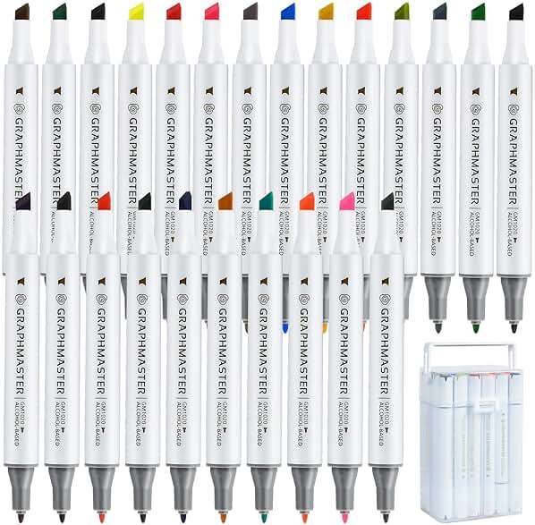 Elesunory 24 Pack Dual Tip Leather Dye Marker Pen, Leather Touch up Pen, Leather Marking Pen for Furniture Scratches Shoe Repair Kit Paint Marking, 24 Colors - Image 1