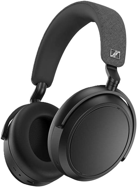Sennheiser Momentum 4 Wireless Noise Cancelling Headphones - Bluetooth Headset for Crystal-Clear Calls with Adaptive Noise Cancellation, Over-Ear Headphones, 60h Battery Life, Folding Design, Black - Image 1