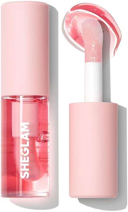 SHEGLAM Jelly Wow Hydrating Non-Sticky Lip Oil Moisturizing Plumping Lip Gloss - Berry Involved - Image 1